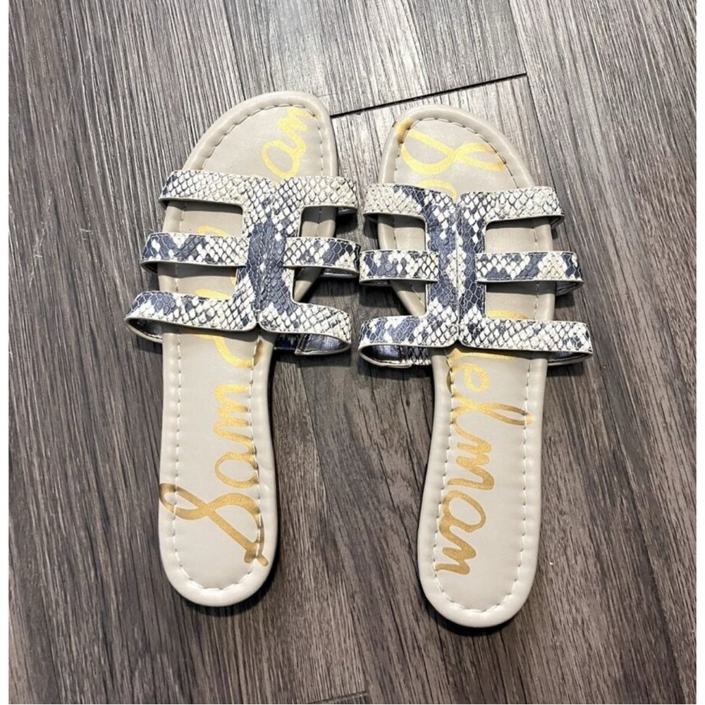 Sam Edelman Berit Snakeskin Slide Sandal Women's Size 10